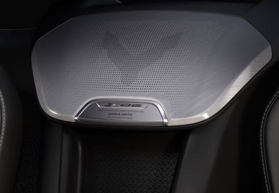 Z06 Optional Custom Engraved Waterfall Badge
